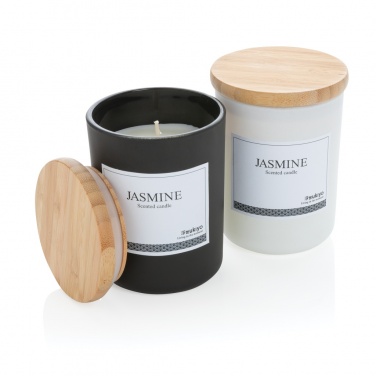 Logo trade advertising product photo of: Ukiyo deluxe scented candle with bamboo lid