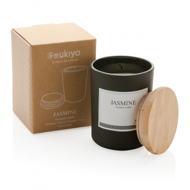 Logotrade business gifts photo of: Ukiyo deluxe scented candle with bamboo lid