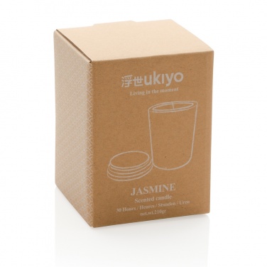 Logotrade advertising product picture of: Ukiyo deluxe scented candle with bamboo lid