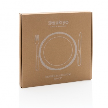 Logo trade promotional products picture of: Ukiyo dinner plate set of 2