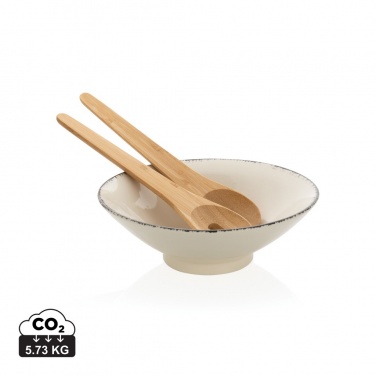 Logotrade corporate gift image of: Ukiyo salad bowl with bamboo salad server