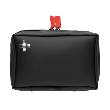 Logo trade business gift photo of: RCS recycled nubuck PU pouch  first aid set