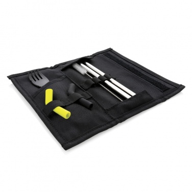 Logotrade corporate gift picture of: Tierra 2pcs straw and cutlery set in pouch