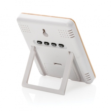 Logotrade promotional item image of: Bamboo weather station