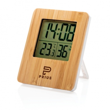 Logotrade promotional merchandise image of: Bamboo weather station