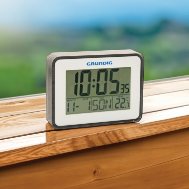 Logo trade promotional gifts image of: Grundig weatherstation alarm and calendar