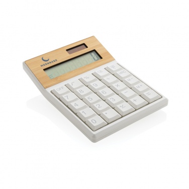 Logotrade advertising product image of: Utah RCS recycled plastic and  bamboo calculator