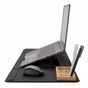 Logo trade promotional giveaway photo of: Impact AWARE RPET Foldable desk organizer with laptop stand