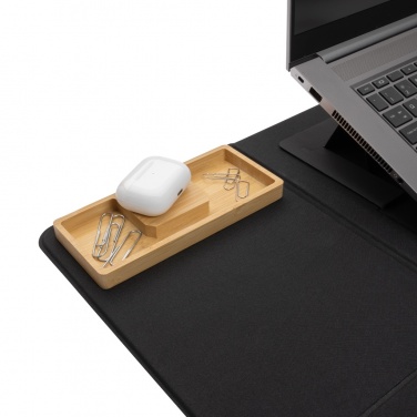 Logo trade promotional product photo of: Impact AWARE RPET Foldable desk organizer with laptop stand