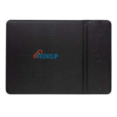 Logotrade promotional gift picture of: Swiss Peak RCS recycled PU 10W wireless charging mousepad
