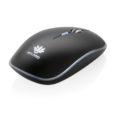 Logo trade business gifts image of: Light up logo wireless mouse