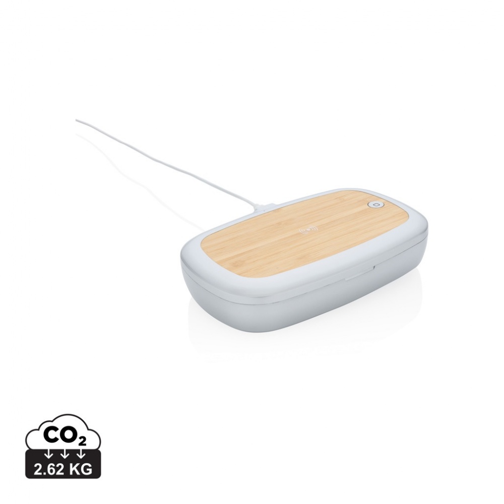 Logotrade promotional product picture of: Rena UV-C steriliser box with 5W wireless charger