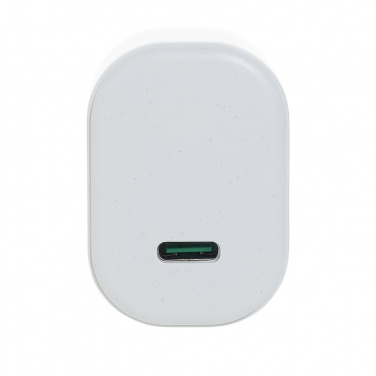 Logo trade promotional merchandise photo of: Surge RCS recyled PET 20W type C 3 pcs charging set