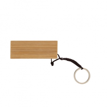 Logo trade promotional items picture of: Standkey bamboo keychain phone stand