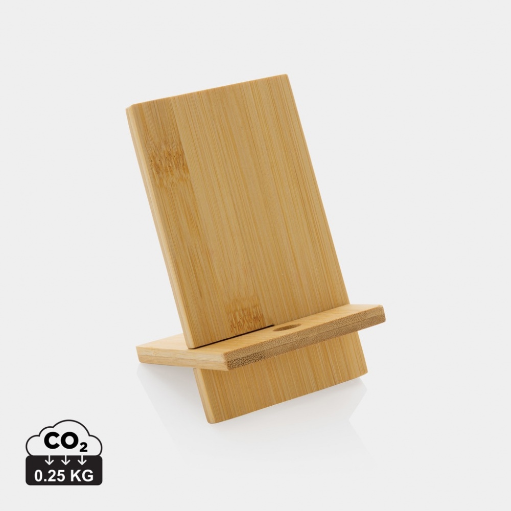 Logotrade corporate gift image of: Bamboo phone stand in kraft box