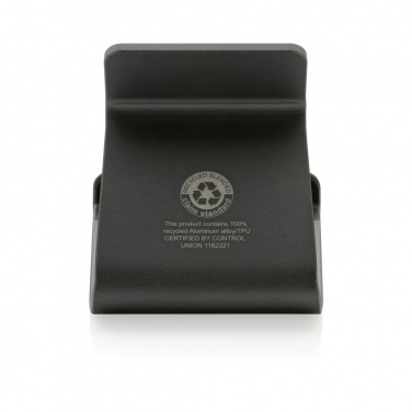 Logo trade promotional products image of: Terra RCS recycled aluminium tablet & phone stand