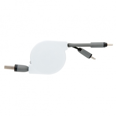 Logotrade promotional item image of: 3-in-1 retractable cable