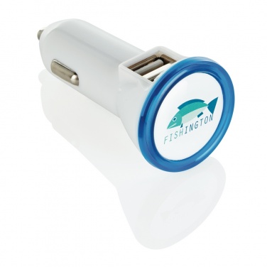 Logo trade advertising product photo of: Powerful dual port car charger