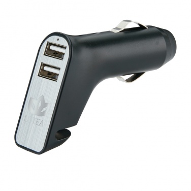 Logotrade promotional merchandise photo of: Dual port car charger with belt cutter and hammer