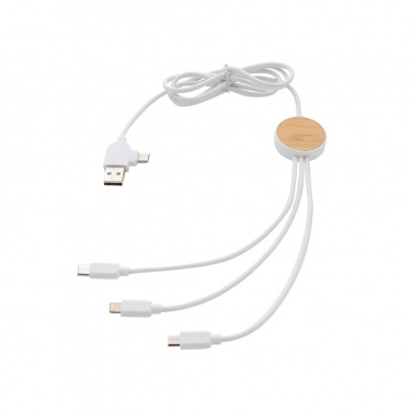 Logo trade advertising product photo of: RCS recycled plastic Ontario 6-in-1 cable