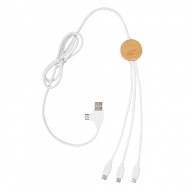 Logotrade promotional gift picture of: RCS recycled plastic Ontario 6-in-1 cable