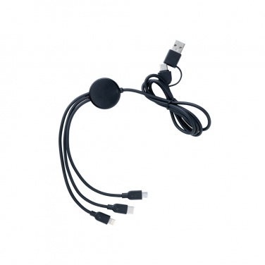 Logo trade promotional gift photo of: RCS recycled TPE and recycled plastic 6-in-1 cable