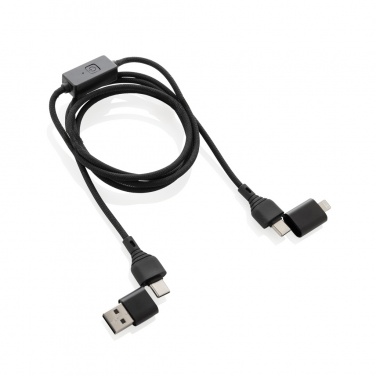 Logo trade promotional gifts picture of: Datalock RCS recycled 60W hacking protection cable