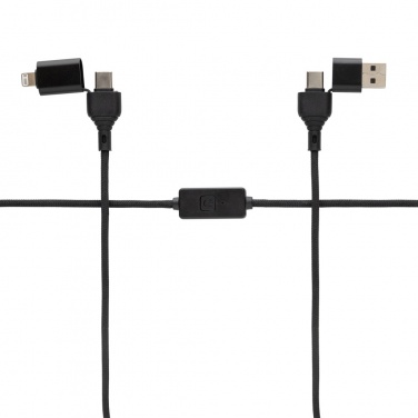 Logotrade promotional giveaway picture of: Datalock RCS recycled 60W hacking protection cable