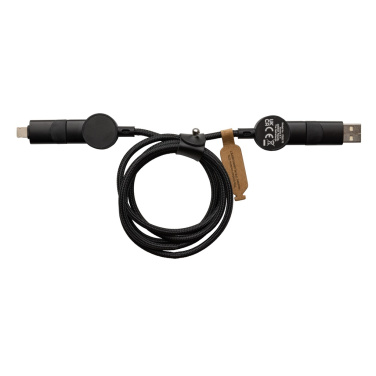 Logo trade promotional items picture of: Oakland RCS recycled plastic 6-in-1 fast charging 45W cable