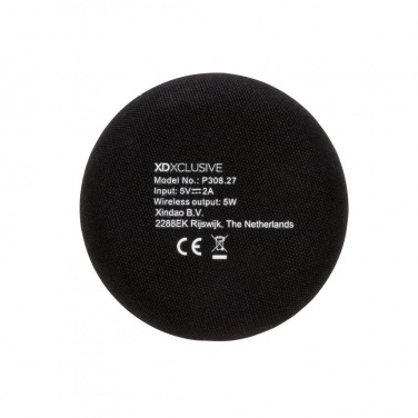 Logo trade promotional gifts image of: Bamboo X 5W wireless charger