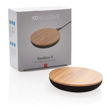 Logotrade promotional products photo of: Bamboo X 5W wireless charger