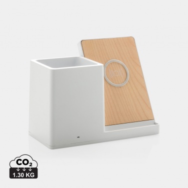 Logo trade promotional merchandise picture of: Ontario RCS recycled plastic 10W wireless charger