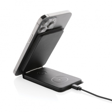 Logotrade promotional merchandise photo of: Swiss Peak RCS rPU 15W  3-in-1 magnetic wireless charger