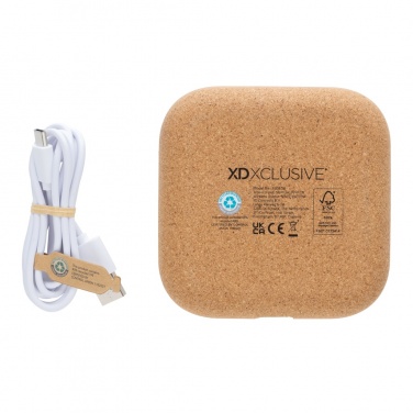 Logotrade promotional items photo of: Oregon RCS recycled plastic and cork 10W wireless