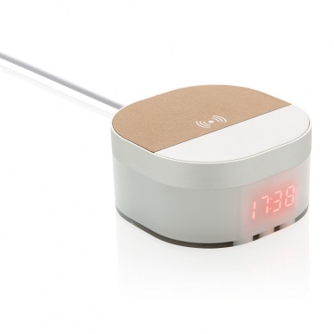 Logo trade promotional items picture of: Aria 5W Wireless Charging Digital Clock