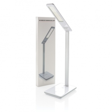Logo trade business gifts image of: 5W Wireless Charging Desk Lamp