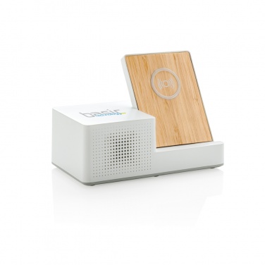 Logotrade promotional product image of: Ontario 5W wireless charger with speaker