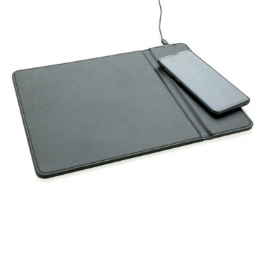 Logo trade promotional merchandise photo of: Mousepad with 5W wireless charging