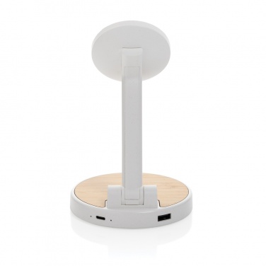 Logotrade promotional gift picture of: Ontario RCS rplastic 15W magnetic charging 2 in 1 stand