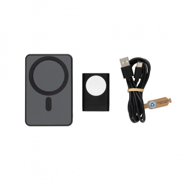 Logotrade promotional gift picture of: Powerbase RCS recycled plastic 3 in 1 charger with powerbank