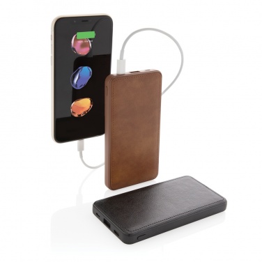 Logotrade business gifts photo of: Tusca 10.000 mAh PU powerbank