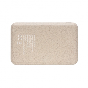 Logo trade promotional products image of: Cork and Wheat 5.000 mAh pocket powerbank