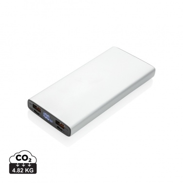 Logotrade promotional gift image of: Aluminium 18W 10.000 mAh PD Powerbank