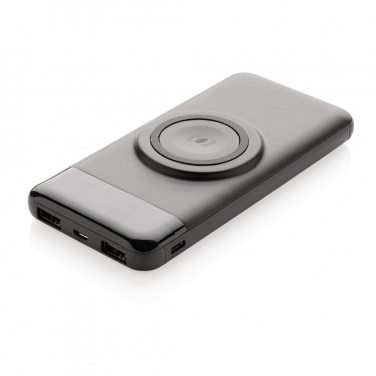Logo trade promotional giveaway photo of: 10.000 mah wireless powerbank with watch charger