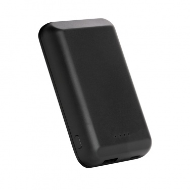 Logo trade business gift photo of: Magnetic 5.000 mAh 5W wireless powerbank
