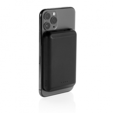 Logo trade promotional items image of: Magnetic 5.000 mAh 5W wireless powerbank