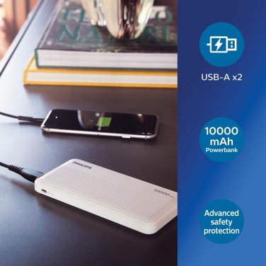 Logotrade promotional gifts photo of: Philips 10.000 mAh slim powerbank