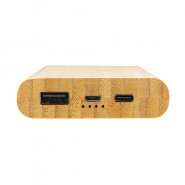 Logotrade promotional product image of: Bamboo 8.000 mAh 5W wireless powerbank