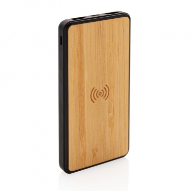 Logo trade corporate gifts picture of: RCS recycled plastic 8000 mAh Wireless Powerbank