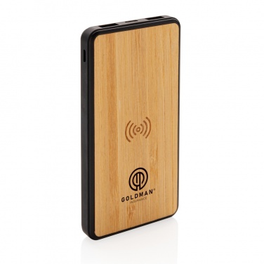 Logotrade corporate gift image of: RCS recycled plastic 8000 mAh Wireless Powerbank